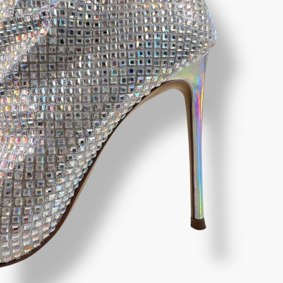 Steve Madden | 7.5 | Vibrant Rhinestone Knee-High Boots | Holiday | Party | Rare - Picture 3 of 16